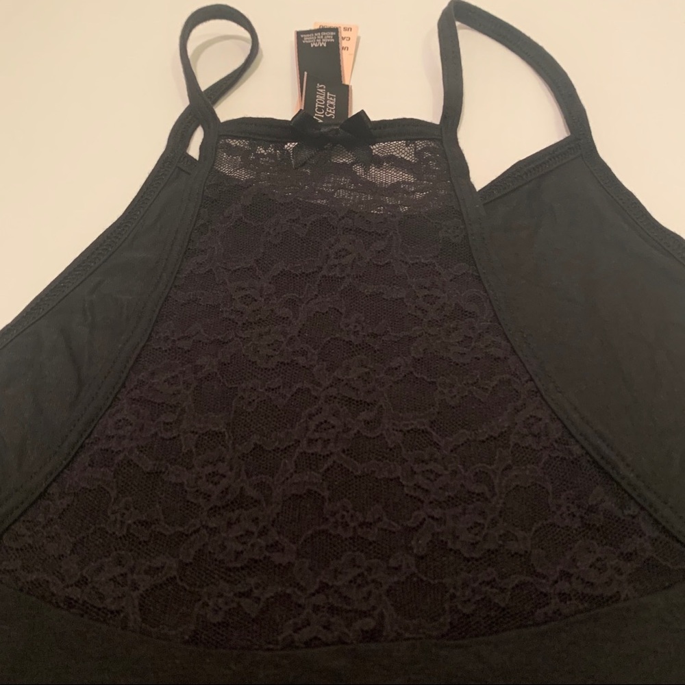 Victoria’s Secret • NWT Halter Pajama Blouse with Lace. Size medium - Picture 5 of 8